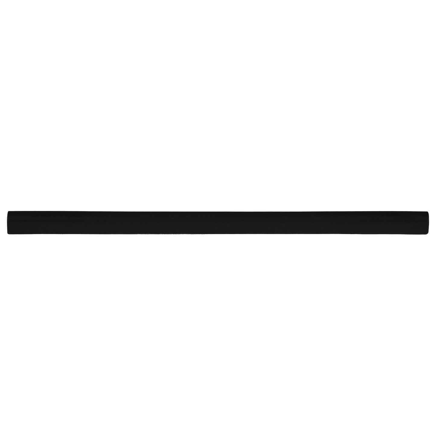 Modula Metal Matte Iron Black Pencil Bullnose Wall Accent Tile Trim – 1/2” x 12” (Set of 5)