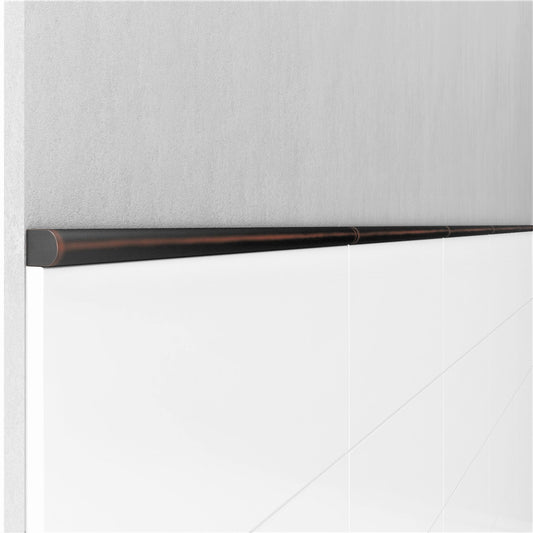 Modula Metal Oil Rubbed Bronze Pencil Bullnose Wall Accent Tile Trim – 1/2” x 12” (Set of 5)
