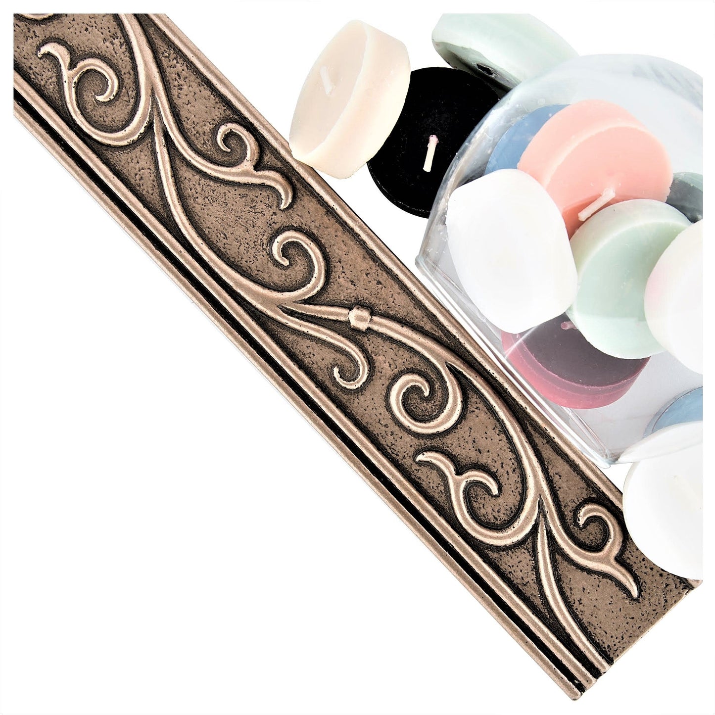Fiora Artisan Bronze Metal Accent Wall Tile Trim – 1.75” x 12” (Set of 5)