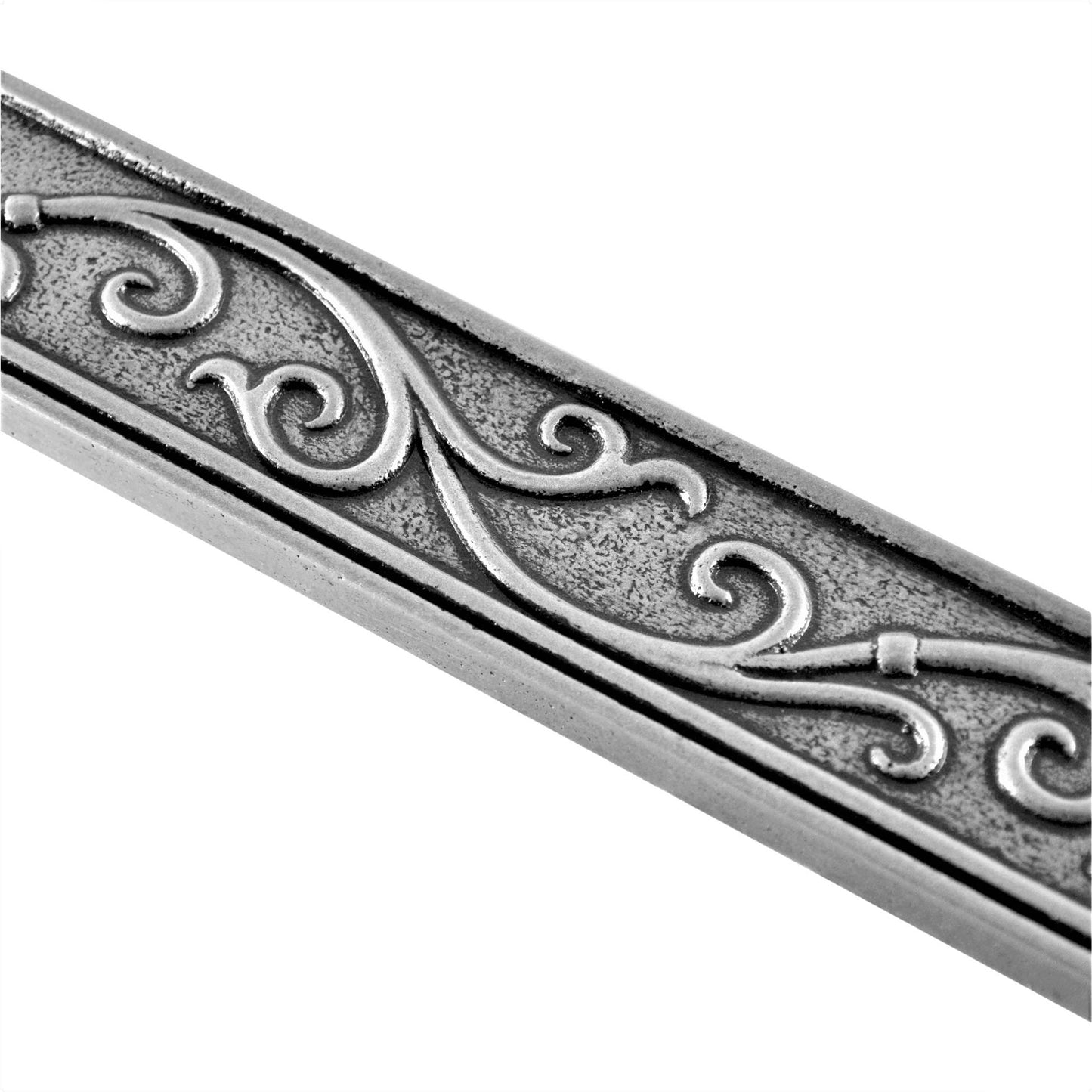 Fiora Artisan Pewter Metal Accent Wall Tile Trim – 1.75” x 12” (Set of 5)