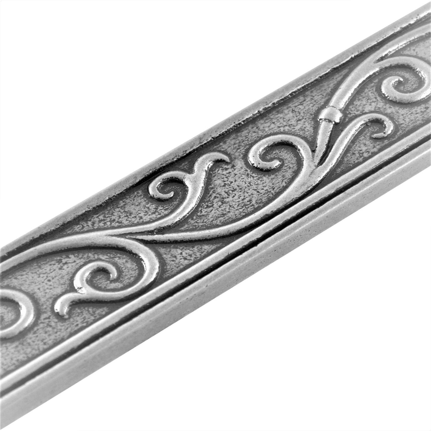 Fiora Artisan Pewter Metal Accent Wall Tile Trim – 1.75” x 12” (Set of 5)