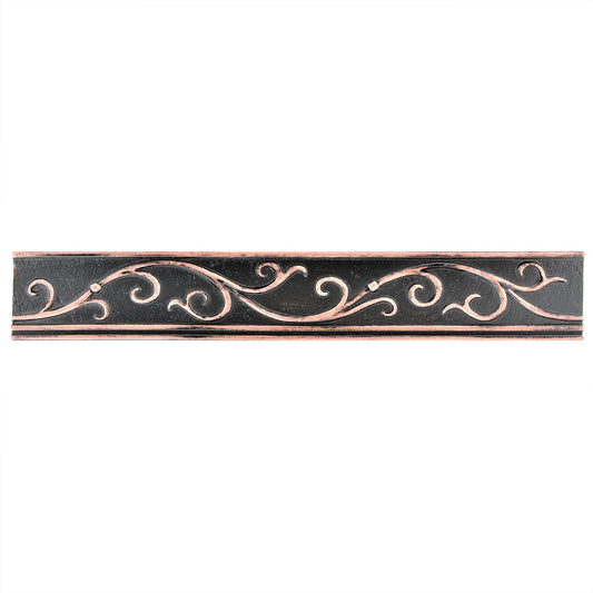 Fiora Artisan Oil Rubbed Bronze Metal Accent Wall Tile Trim – 1.75” x 12” (Set of 5)