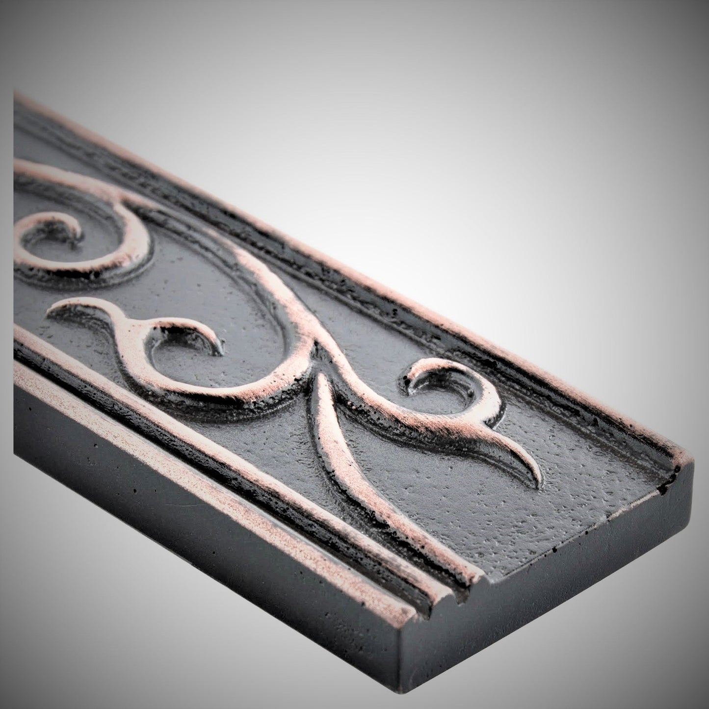 Fiora Artisan Oil Rubbed Bronze Metal Accent Wall Tile Trim – 1.75” x 12” (Set of 5)