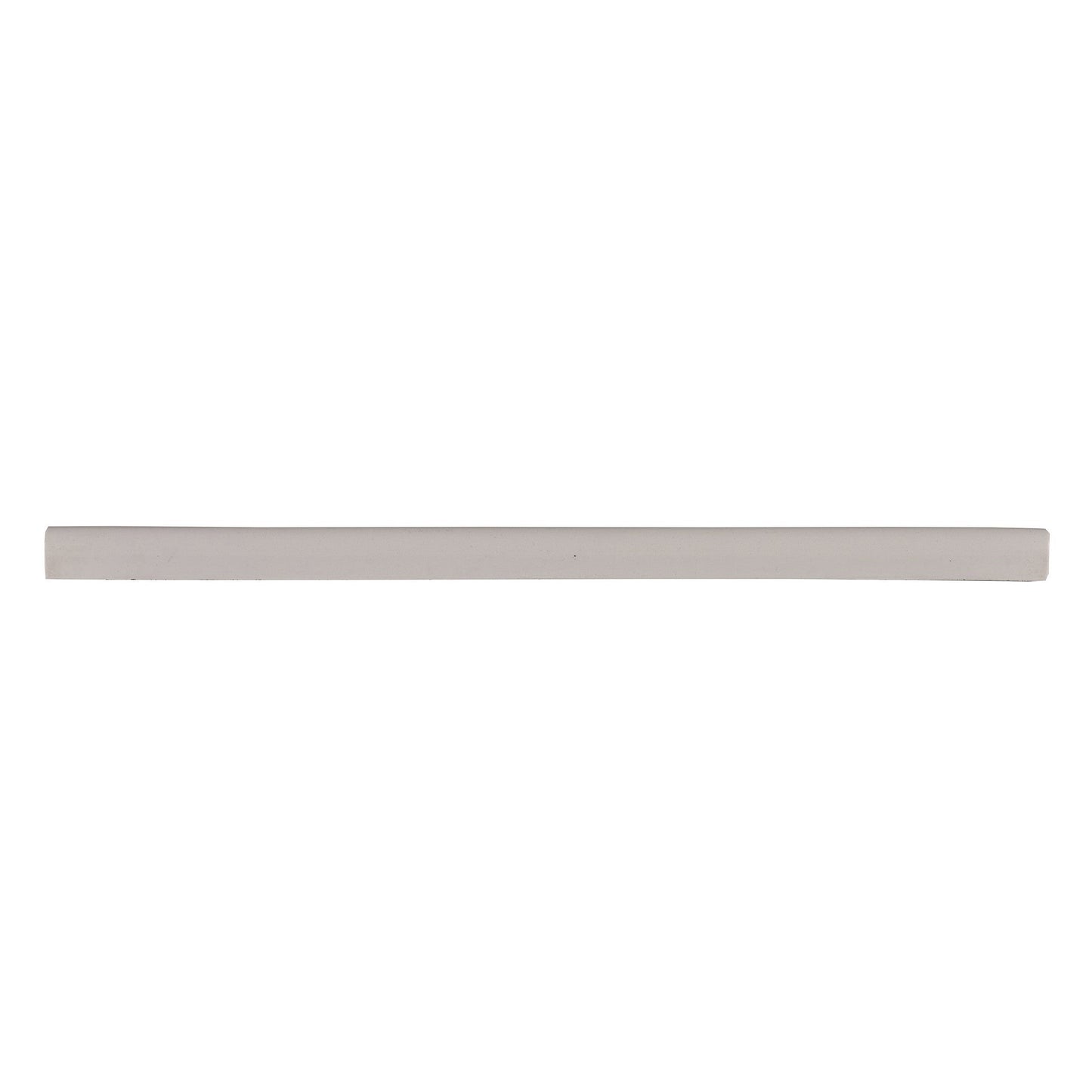 Modula Cast Stone Light Gray Pencil Bullnose Wall Accent Tile Trim – 1/2” x 12” (Set of 5)