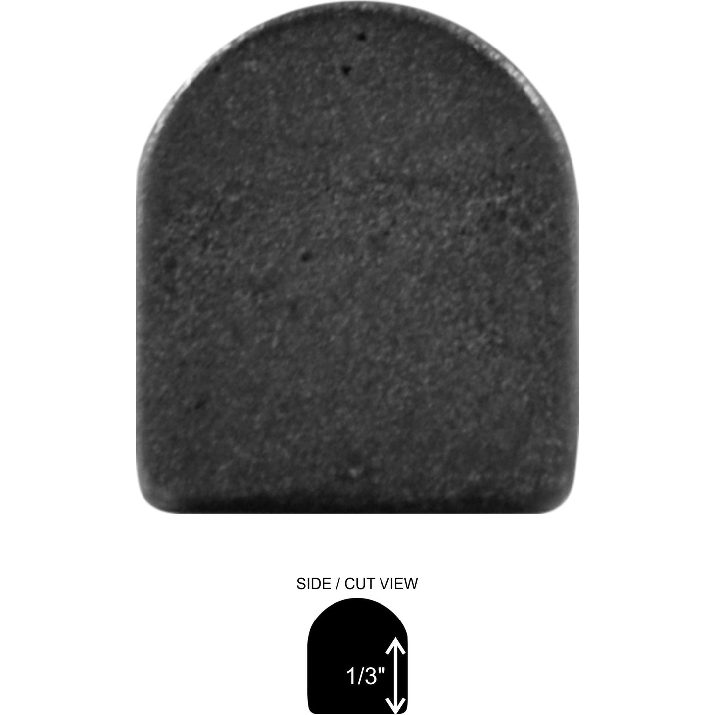 Modula Cast Stone Light Gray Pencil Bullnose Wall Accent Tile Trim – 1/2” x 12” (Set of 5)