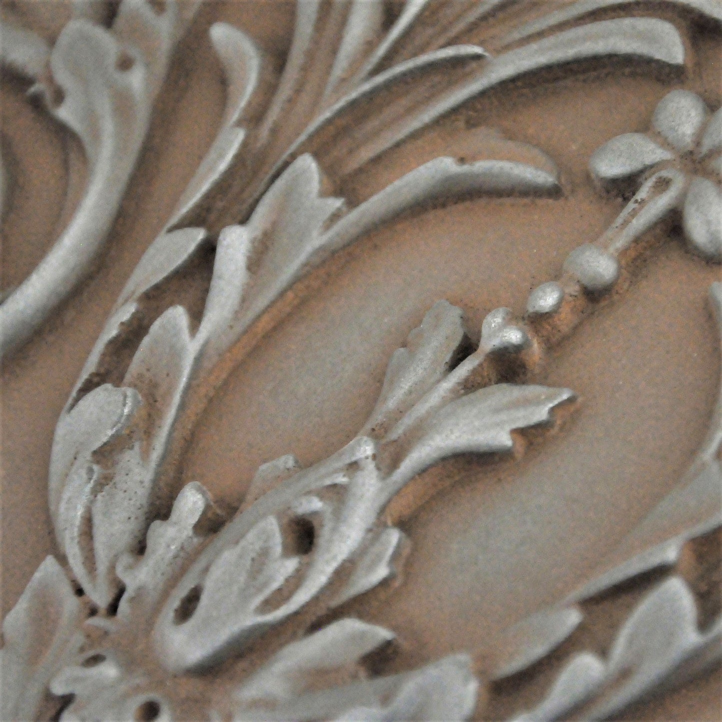 Handmade Savoy Iron Rust Metal Wall Accent Mural – Fireplace & Kitchen Backsplash Panel – 12” x 18”