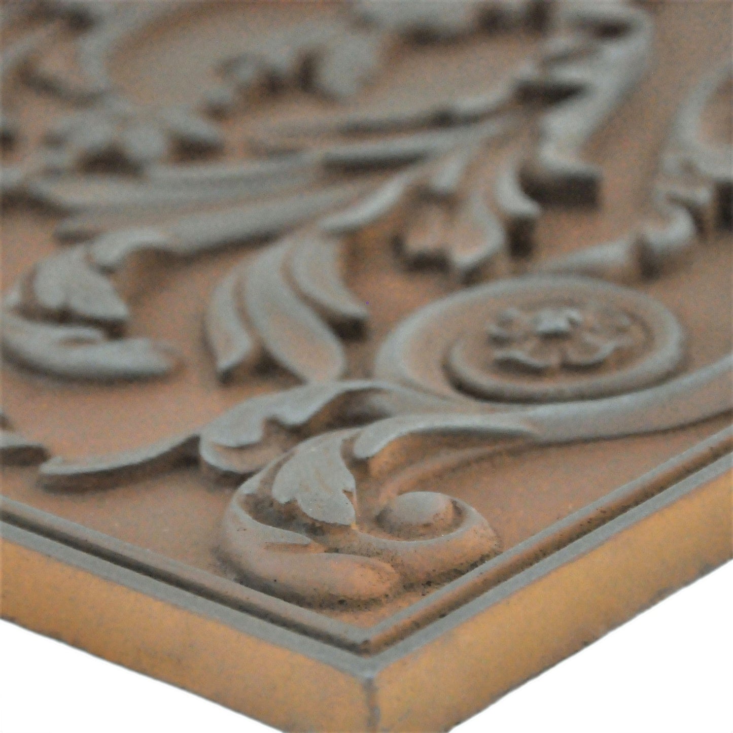 Handmade Savoy Iron Rust Metal Wall Accent Mural – Fireplace & Kitchen Backsplash Panel – 12” x 18”