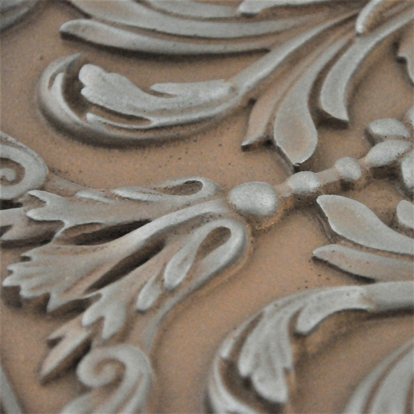 Handmade Savoy Iron Rust Metal Wall Accent Mural – Fireplace & Kitchen Backsplash Panel – 12” x 18”