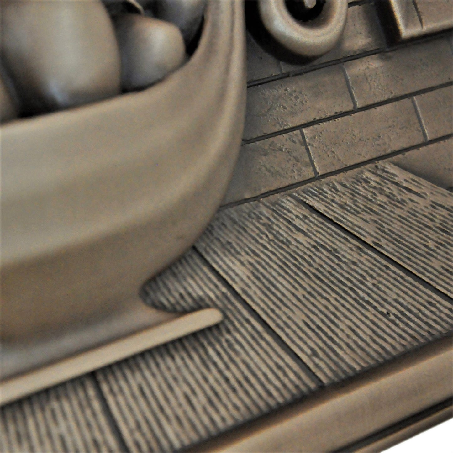 Handmade Toscana Bronze Metal Wall Accent Mural – Fireplace & Kitchen Backsplash Panel – 12” x 18”