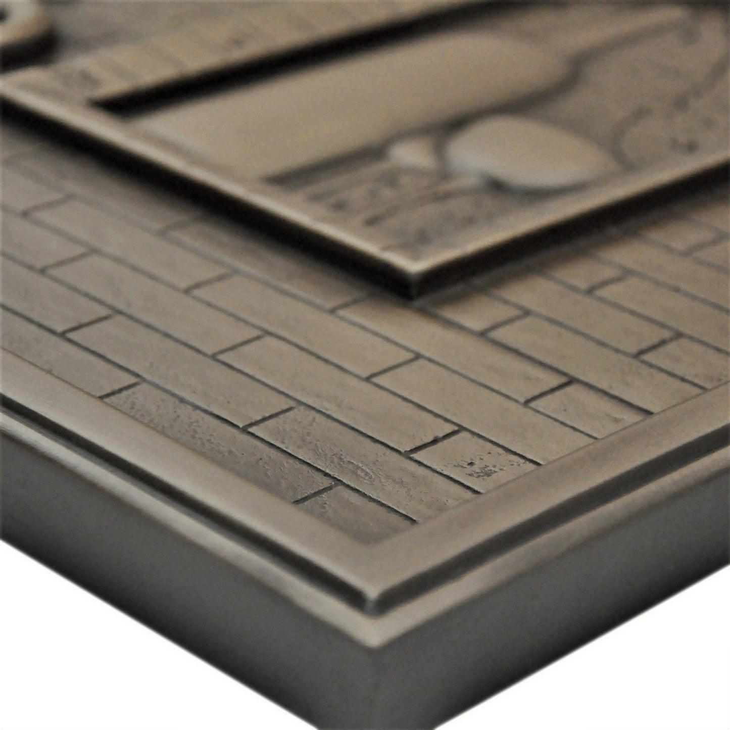 Handmade Toscana Bronze Metal Wall Accent Mural – Fireplace & Kitchen Backsplash Panel – 12” x 18”