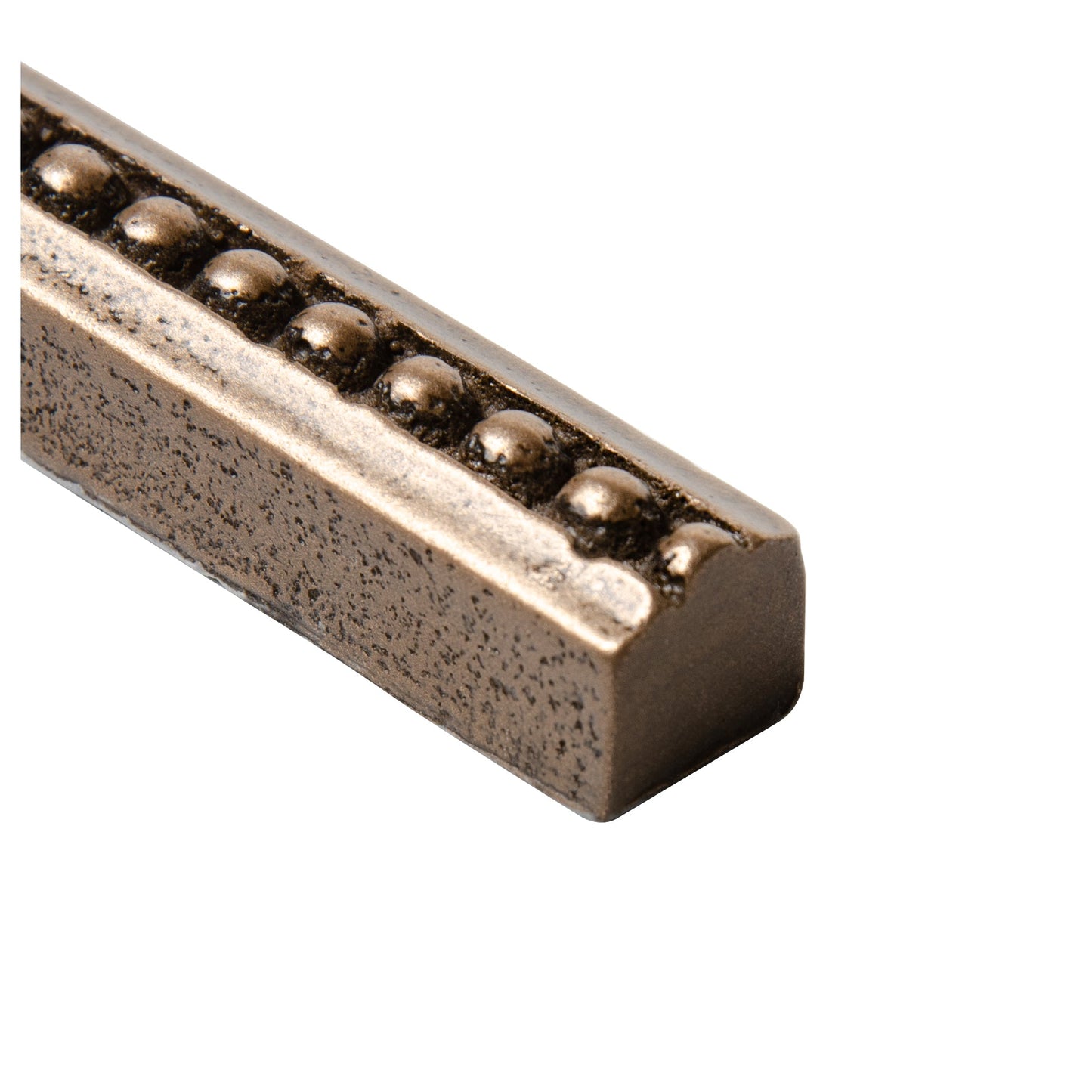 Artisan Crafted Bead Metal Accent Tile Trim – Bronze – 9/16” x 12” (Set of 5)