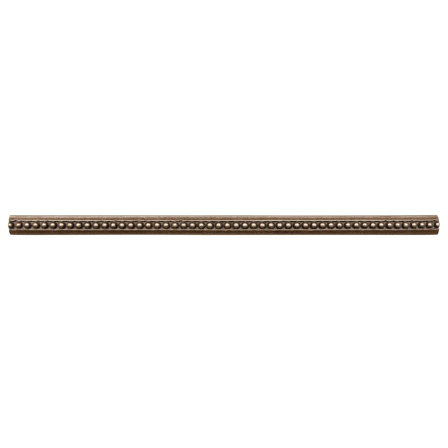 Artisan Crafted Bead Metal Accent Tile Trim – Bronze – 9/16” x 12” (Set of 5)