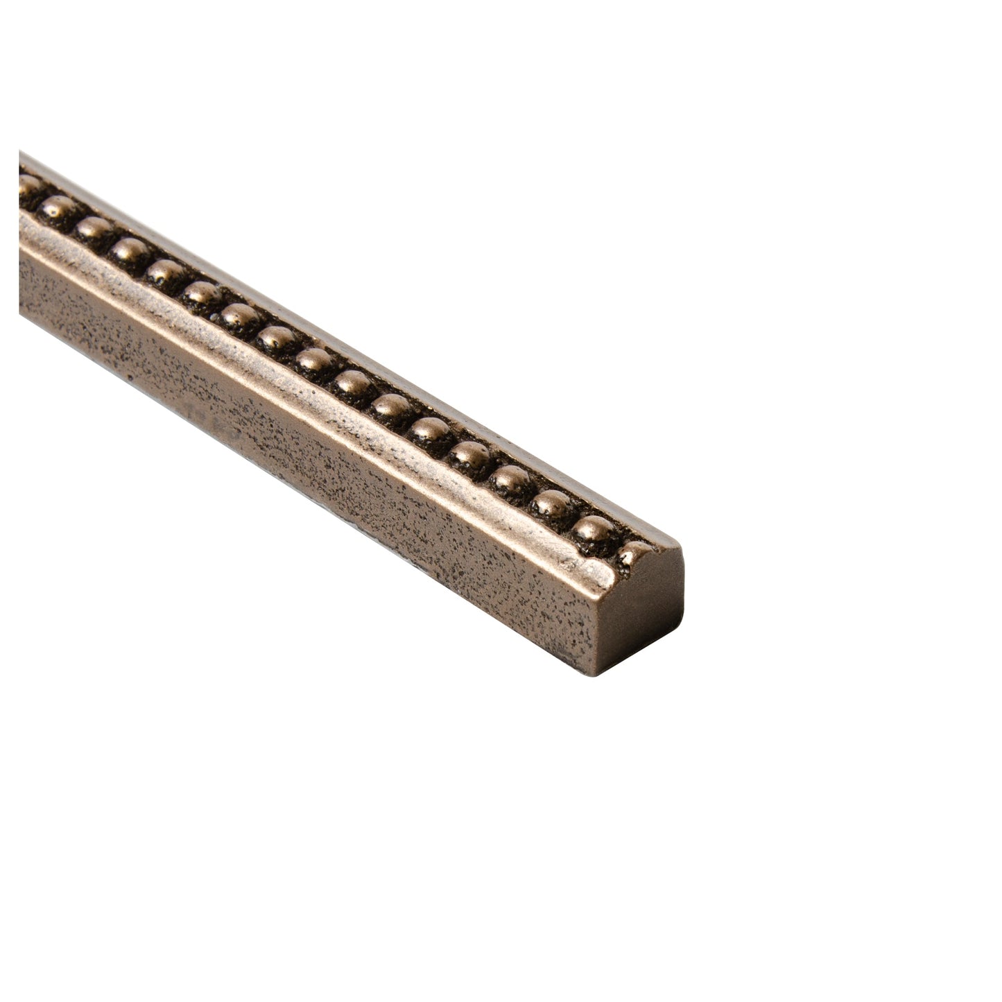 Artisan Crafted Bead Metal Accent Tile Trim – Bronze – 9/16” x 12” (Set of 5)