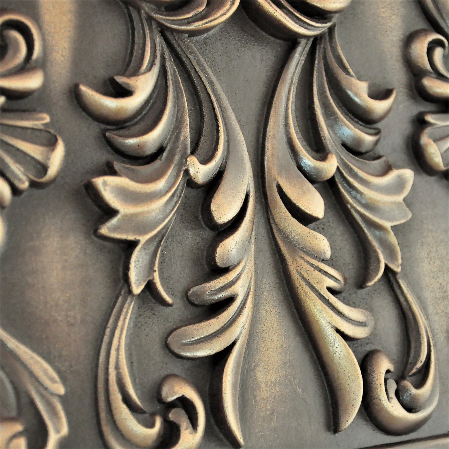 Handmade Imperial Bronze Metal Wall Accent Mural – Fireplace & Kitchen Backsplash Panel – 16” x 24”