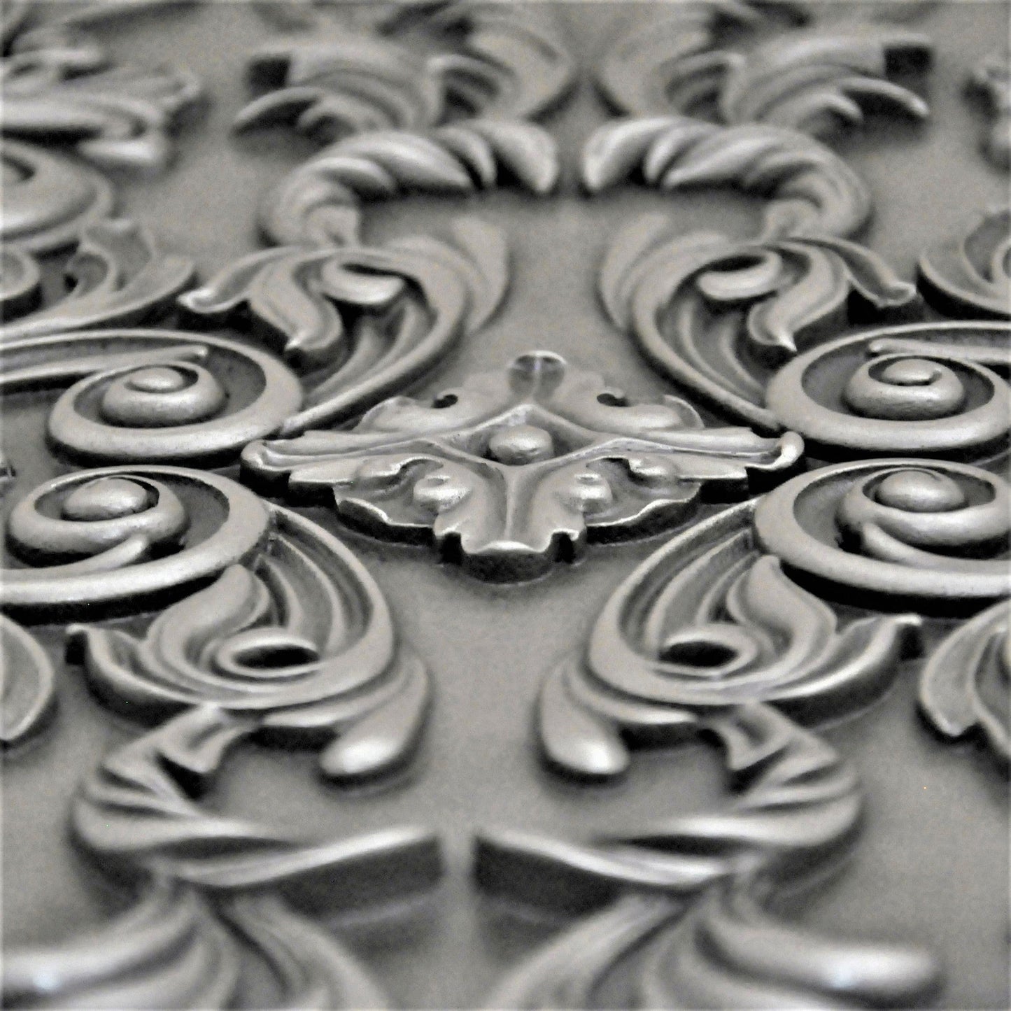 Handmade Imperial Pewter Metal Wall Accent Mural – Fireplace & Kitchen Backsplash Panel – 16” x 24”