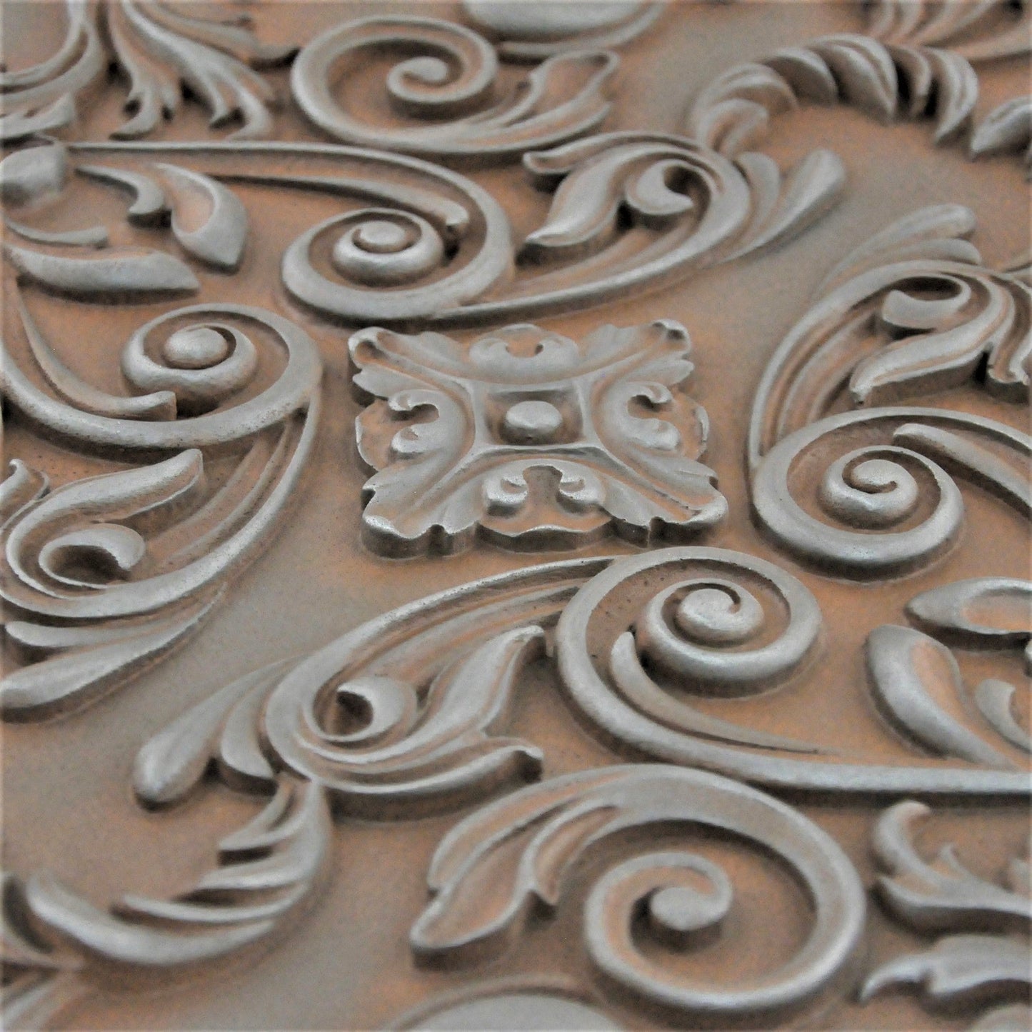 Handmade Imperial Iron Rust Metal Wall Accent Mural – Fireplace & Kitchen Backsplash Panel – 16” x 24”