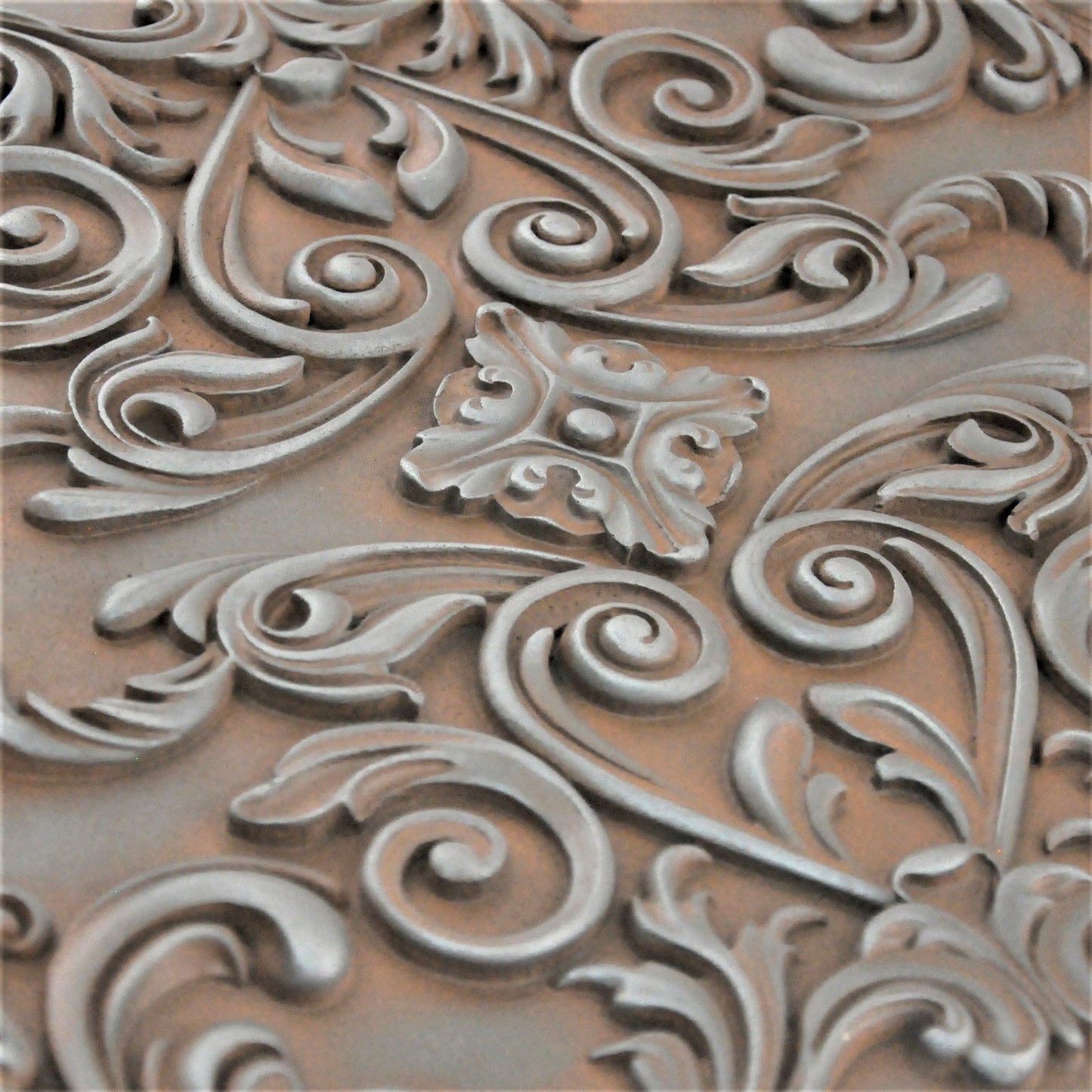 Handmade Imperial Iron Rust Metal Wall Accent Mural – Fireplace & Kitchen Backsplash Panel – 16” x 24”