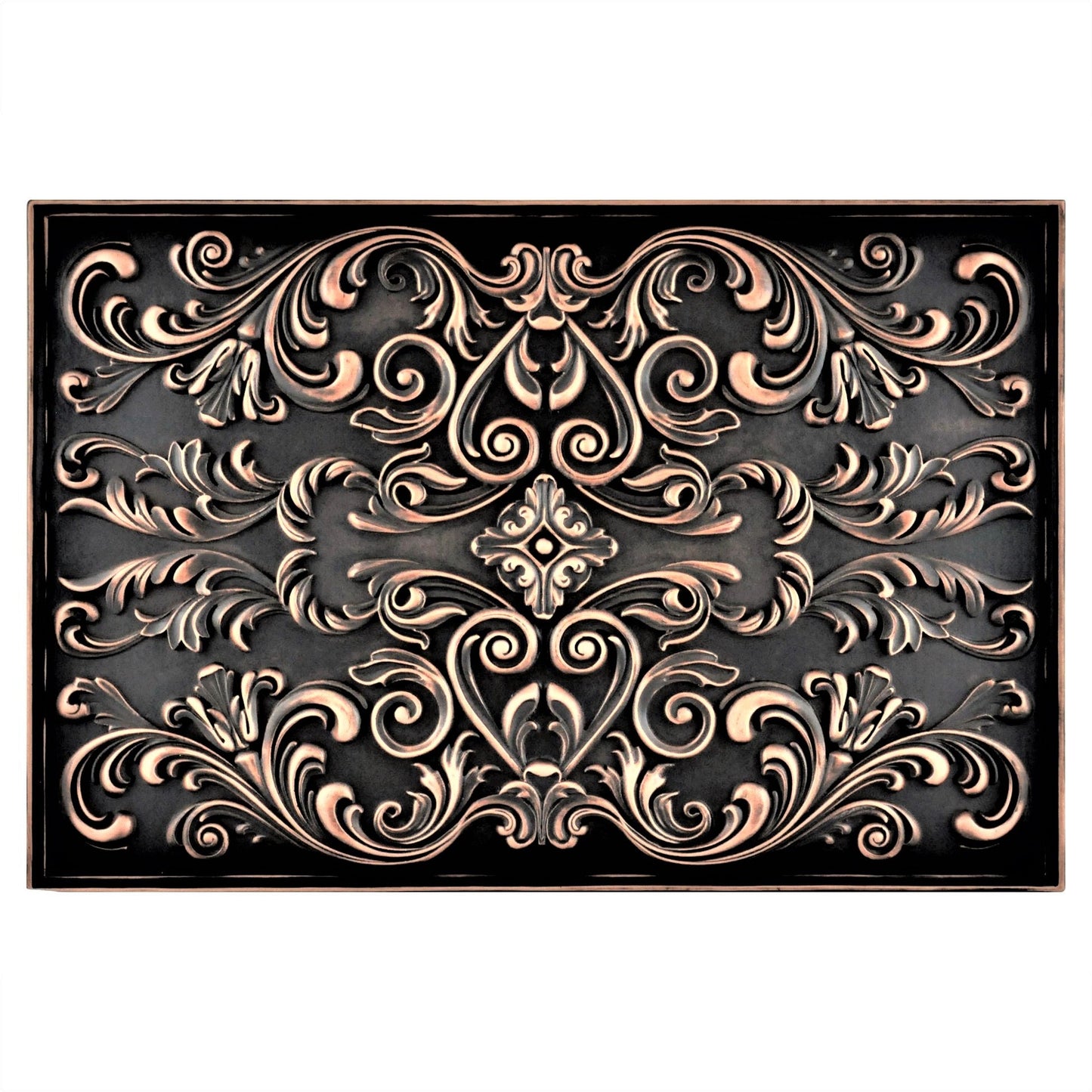 Handmade Imperial Oil Rubbed Bronze Metal Wall Accent Mural – Fireplace & Kitchen Backsplash Panel – 16” x 24”