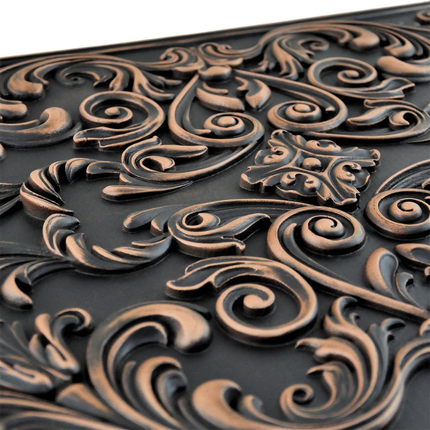 Handmade Imperial Oil Rubbed Bronze Metal Wall Accent Mural – Fireplace & Kitchen Backsplash Panel – 16” x 24”