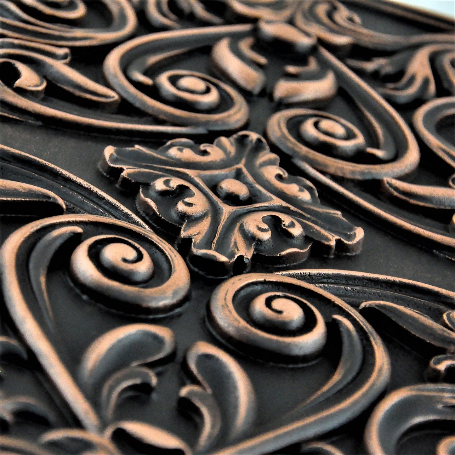 Handmade Imperial Oil Rubbed Bronze Metal Wall Accent Mural – Fireplace & Kitchen Backsplash Panel – 16” x 24”