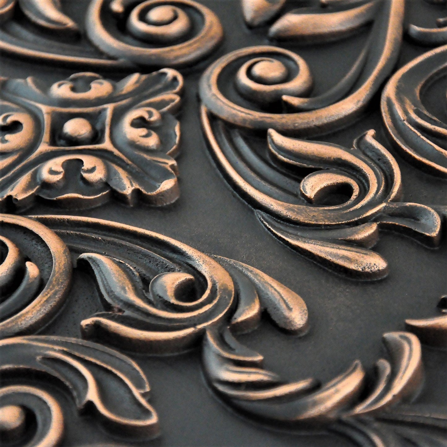 Handmade Imperial Oil Rubbed Bronze Metal Wall Accent Mural – Fireplace & Kitchen Backsplash Panel – 16” x 24”