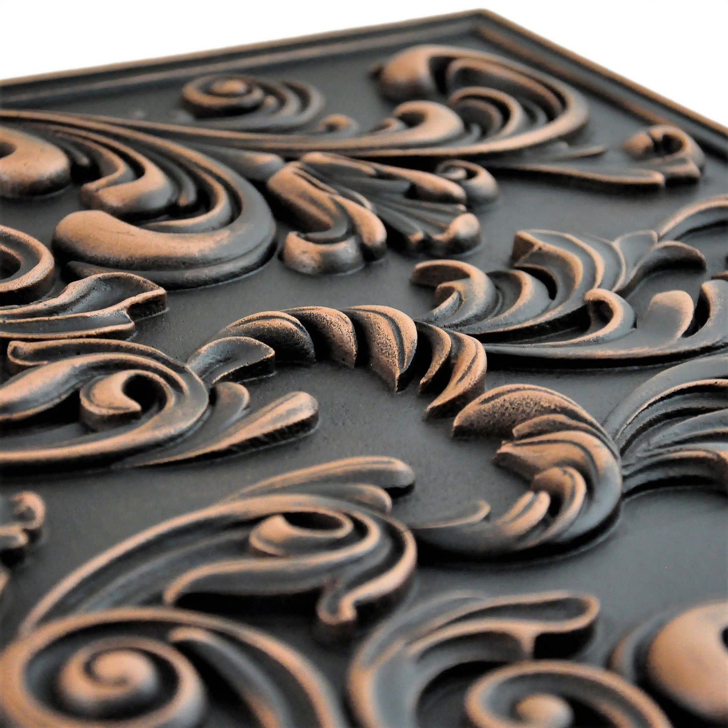 Handmade Imperial Oil Rubbed Bronze Metal Wall Accent Mural – Fireplace & Kitchen Backsplash Panel – 16” x 24”