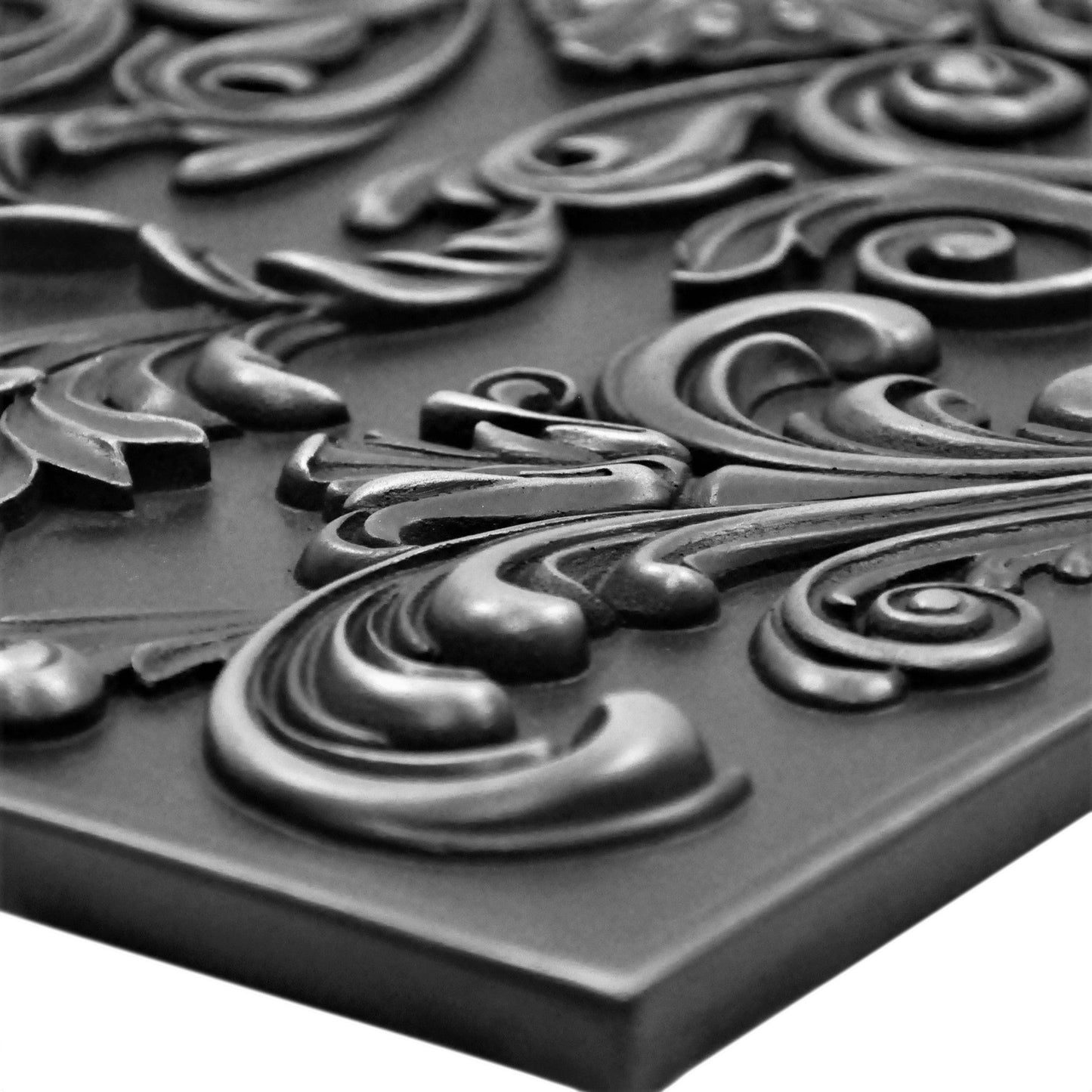 Handmade Imperial Wrought Iron Metal Wall Accent Mural – Fireplace & Kitchen Backsplash Panel – 16” x 24”