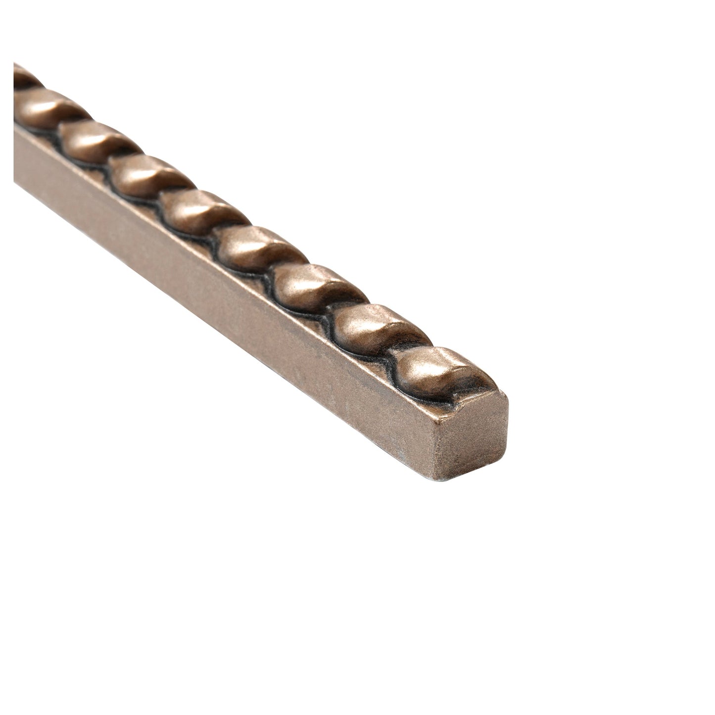 Artisan Rope Bronze Metal Accent Wall Tile Trim - 1/2" x 12" (Set of 5)
