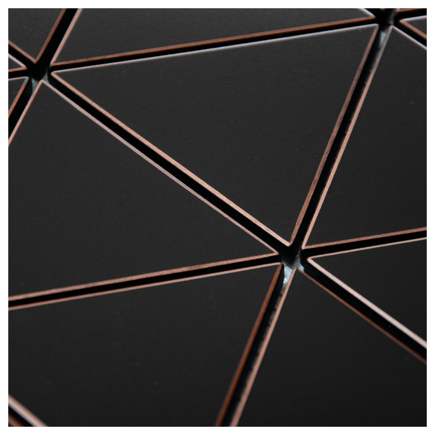 (5 Sqft/ Pack) MetroEdge 12” x 12” Triangle Metal Mosaic Tile – Oil Rubbed Bronze – Modern Wall Accent for Kitchen & Bathroom