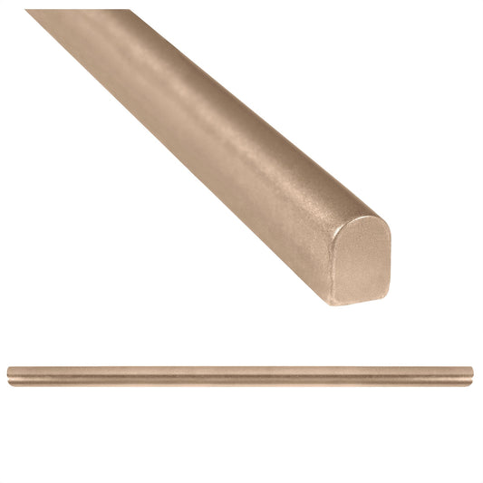 Modula Metal Bronze Pencil Bullnose Wall Accent  Tile Trim – 1/2” x 12” (Set of 5)
