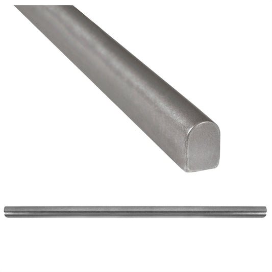 Modula Metal Pewter Pencil Bullnose Wall Accent Tile Trim – 1/2” x 12” (Set of 5)
