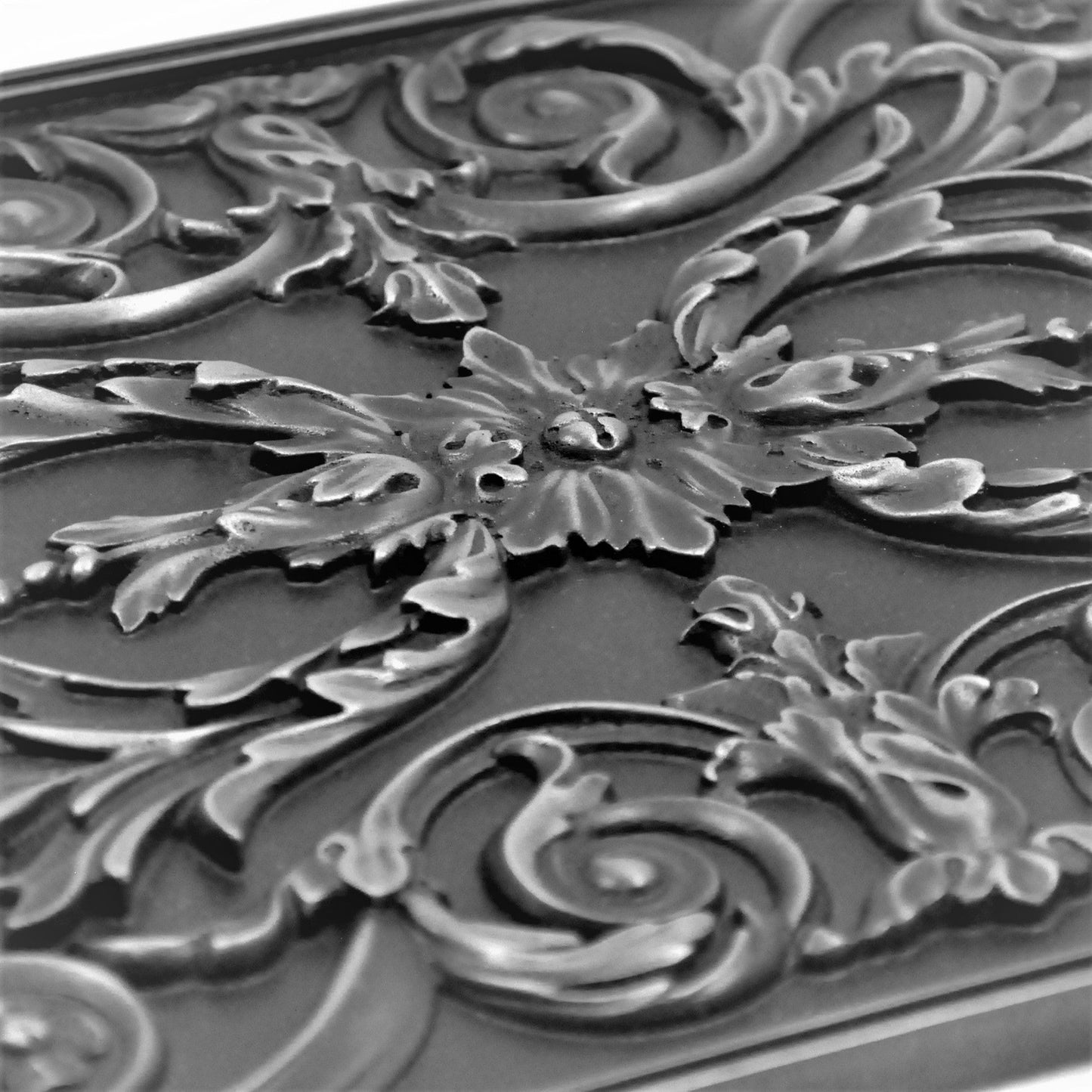 Handmade Savoy Wrought Iron Metal Wall Accent Mural – Fireplace & Kitchen Backsplash Panel – 12” x 18”