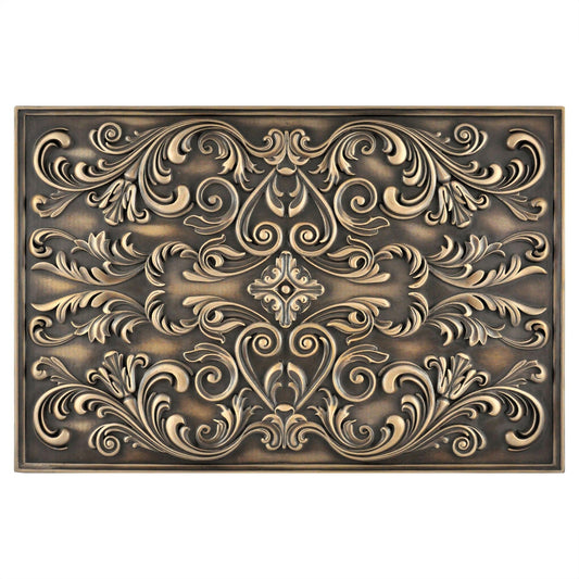 Handmade Imperial Bronze Metal Wall Accent Mural – Fireplace & Kitchen Backsplash Panel – 16” x 24”