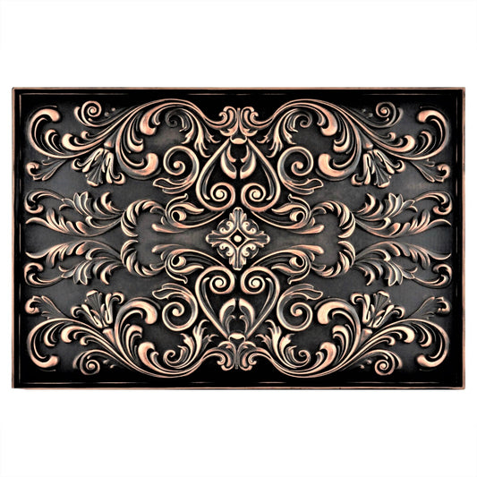 Handmade Imperial Oil Rubbed Bronze Metal Wall Accent Mural – Fireplace & Kitchen Backsplash Panel – 16” x 24”