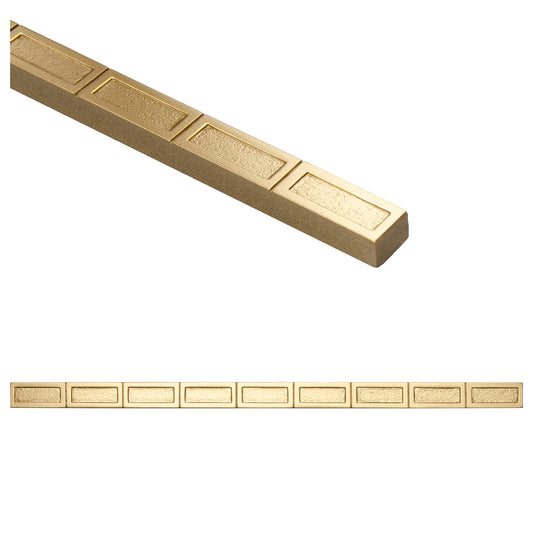 Link Artisan Gold Metal Accent Wall Tile Trim – 1/2” x 12” (Set of 5)