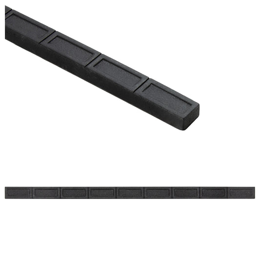 Link Artisan Matte Iron Black Metal Accent Wall Tile Trim – 1/2” x 12” (Set of 5)