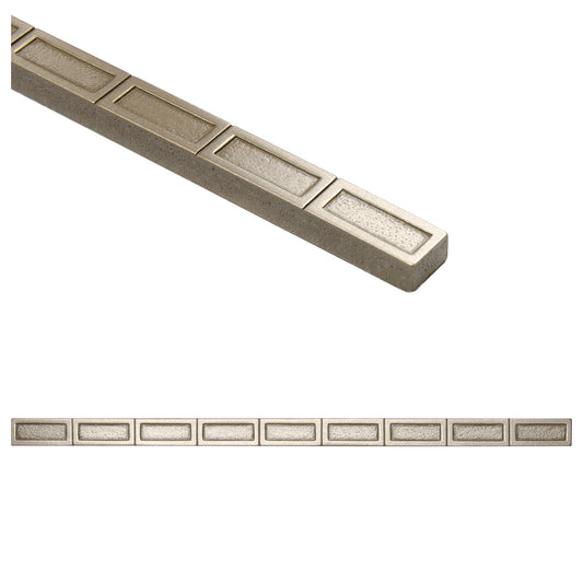 Link Artisan Nickel Metal Accent Wall Tile Trim – 1/2” x 12” (Set of 5)