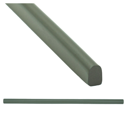 Modula Cast Stone Green Pencil Bullnose Wall Accent Tile Trim – 1/2” x 12” (Set of 5)