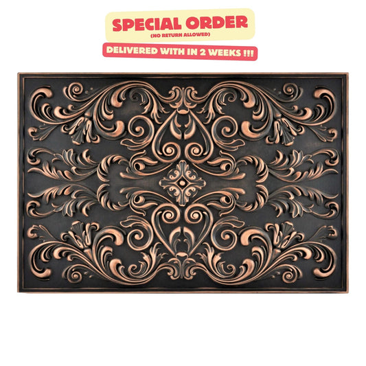 Handmade Imperial Oil Rubbed Bronze Metal Wall Accent Mural – Fireplace & Kitchen Backsplash Panel – 16” x 24”